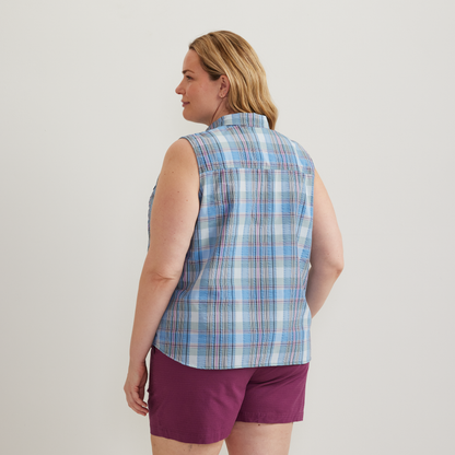 Eddie Bauer Women's Mountain 3.0 Sleeveless Shirt - Print alternate view 3