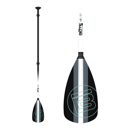 3-Piece Adjustable Carbon Paddle Black by Bote, available through BOTE