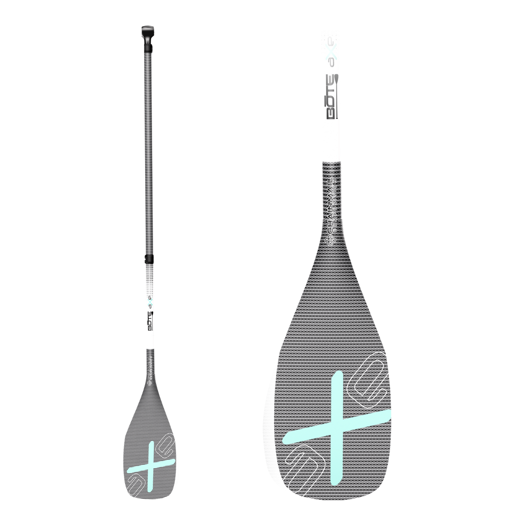 Axe Paddle Pro 3-Piece Adjustable Carbon SUP Paddle by Bote, available through BOTE