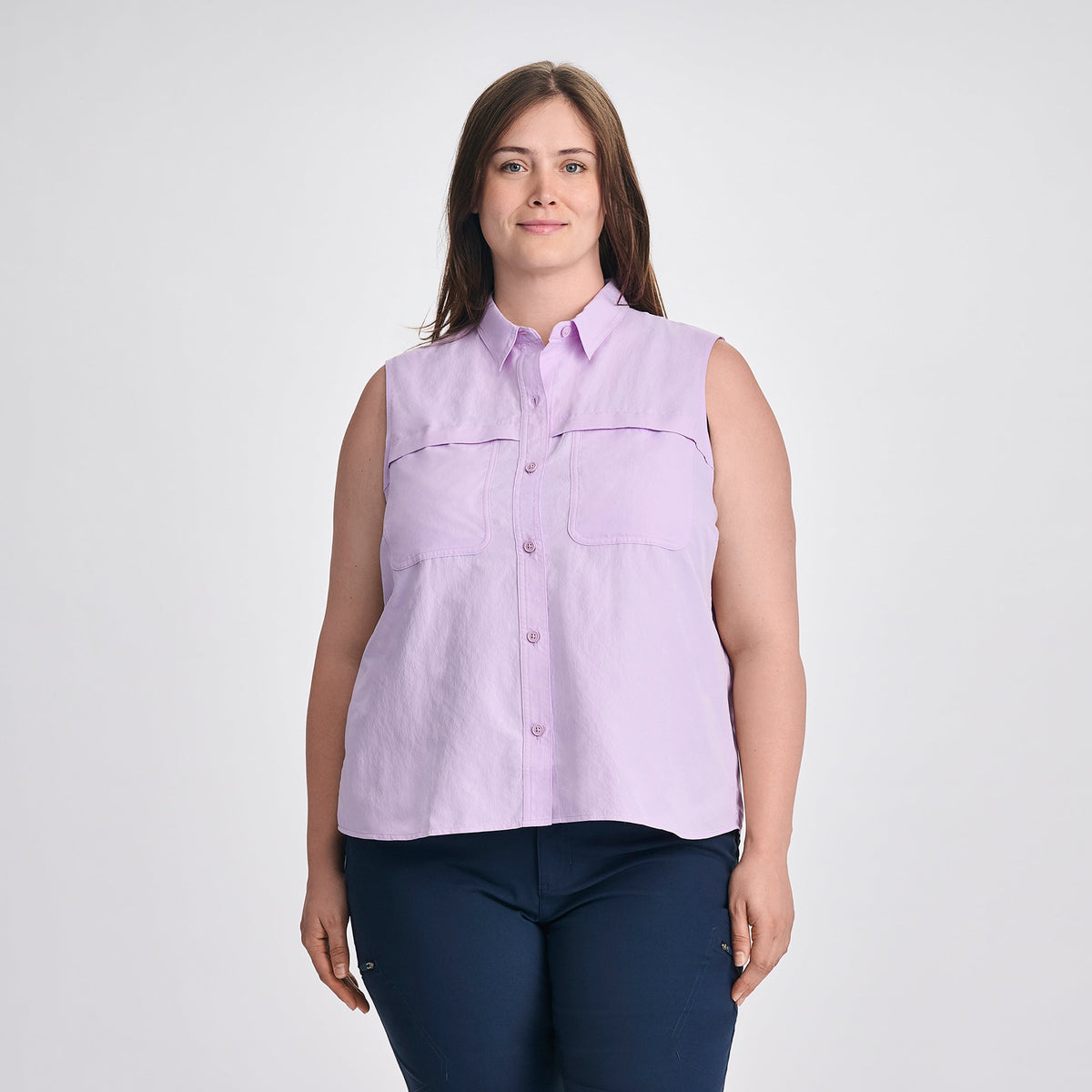 Eddie Bauer Women's Rainier Ripstop Sleeveless Shirt alternate view 3