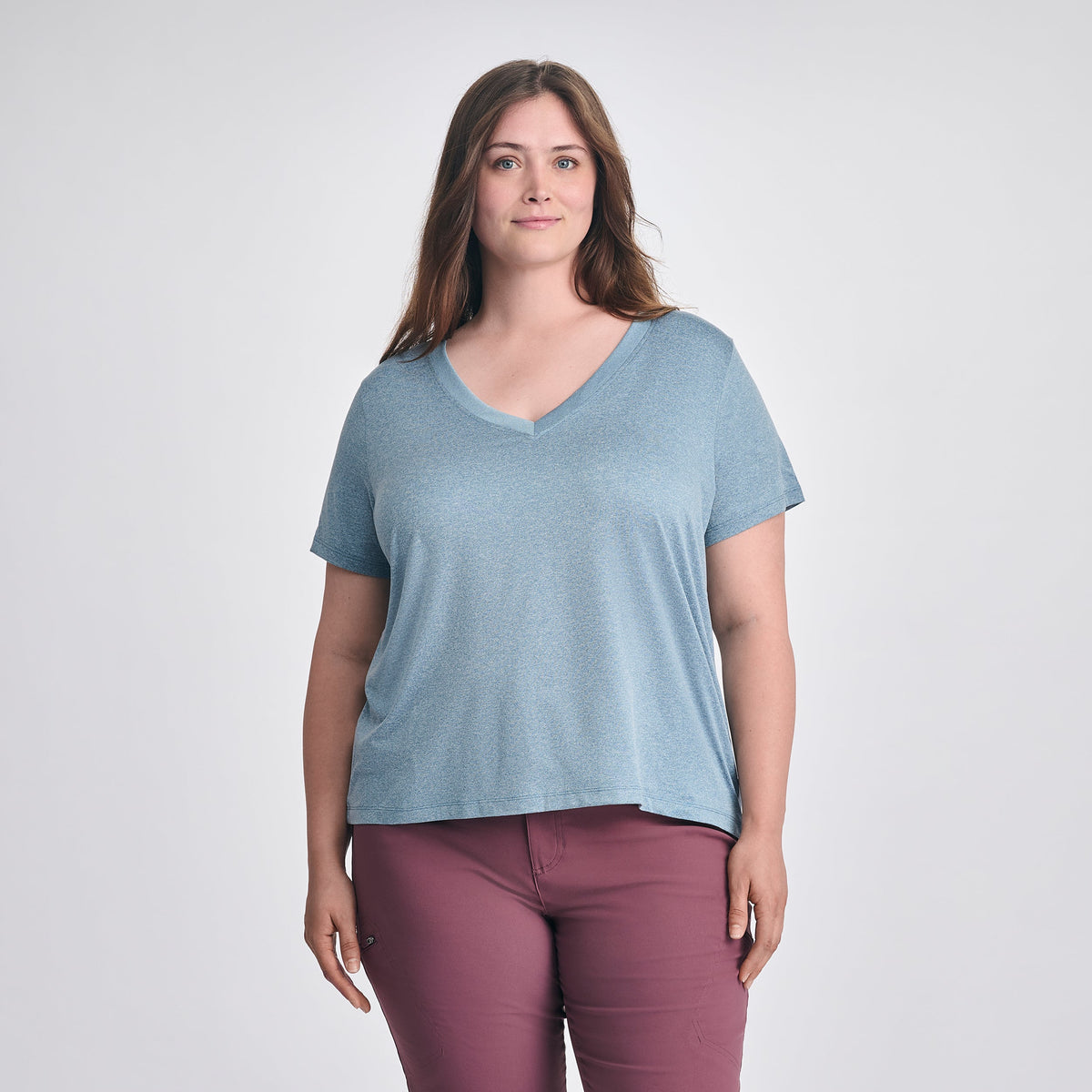 Eddie Bauer Women's Surreal Travel V-Neck T-Shirt alternate view 3