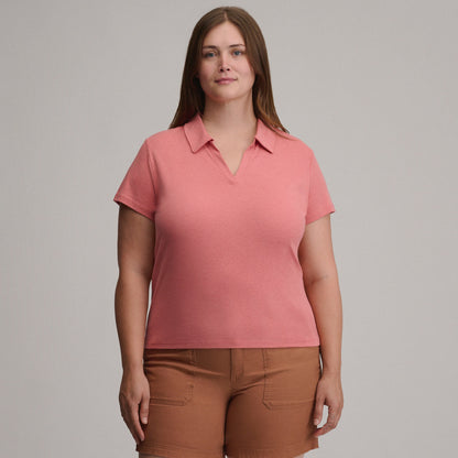 Eddie Bauer Women's Everyday Short Sleeve Collared Split Neck alternate view 4