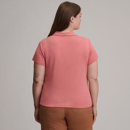 Eddie Bauer Women's Everyday Short Sleeve Collared Split Neck alternate view 5