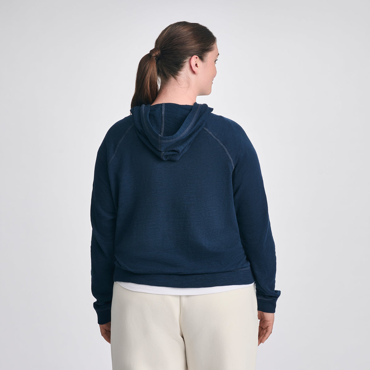 Eddie Bauer Women's Waverly Cotton Slub Hoodie alternate view 4
