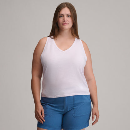 Eddie Bauer Women's Sunwashed Cotton V-Neck Tank alternate view 4