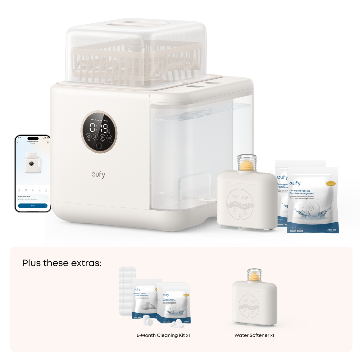 eufy Baby Bottle Washer S1 Pro & 6-Month Essential Cleaning Kit eufy Baby Bottle Washer S1 Pro + 6-Month Essential Cleaning Kit