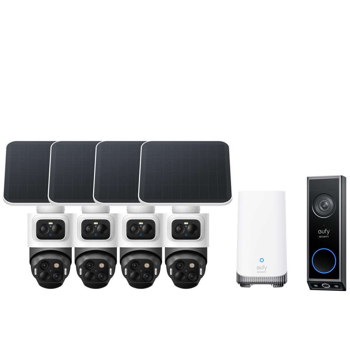 eufyCam S4 4-Cam Kit + Video Doorbell E340 bundle