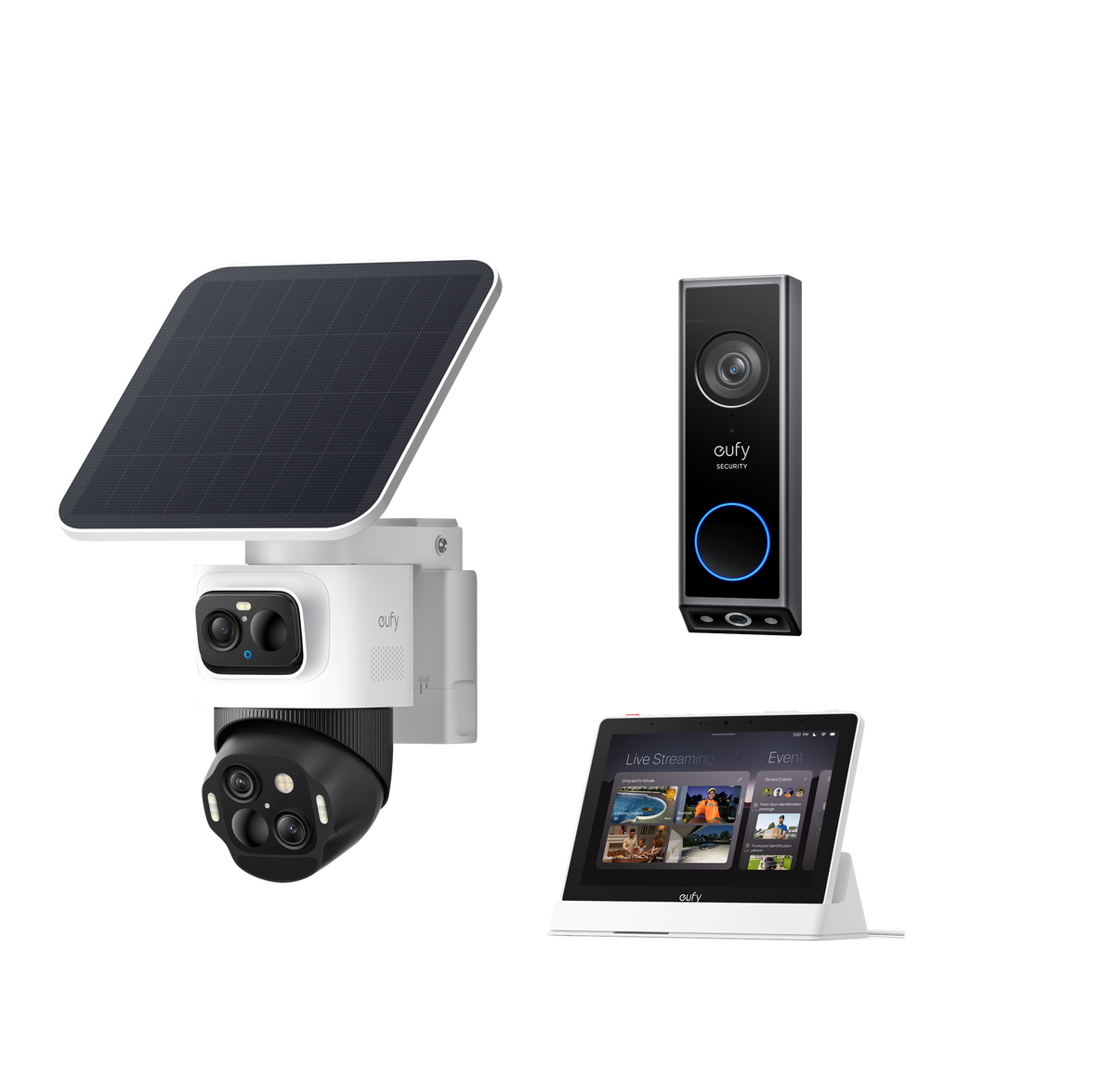 eufyCam S4 +Smart Display E10 + Video Doorbell E340 bundle
