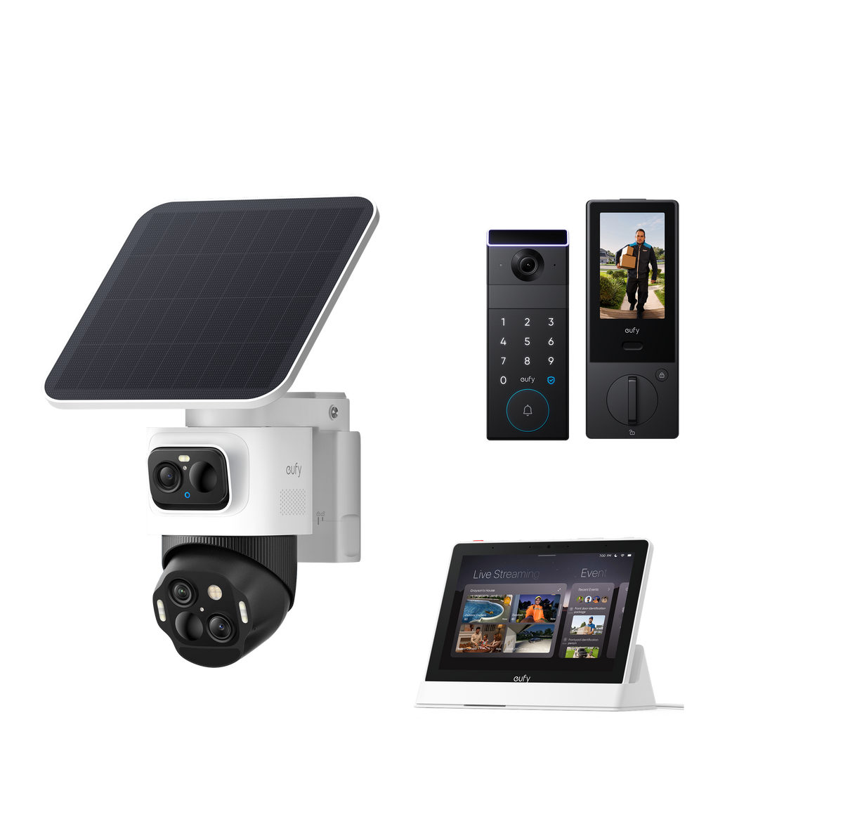eufyCam S4 +Smart Display E10 + eufy FamiLock S3 Max bundle