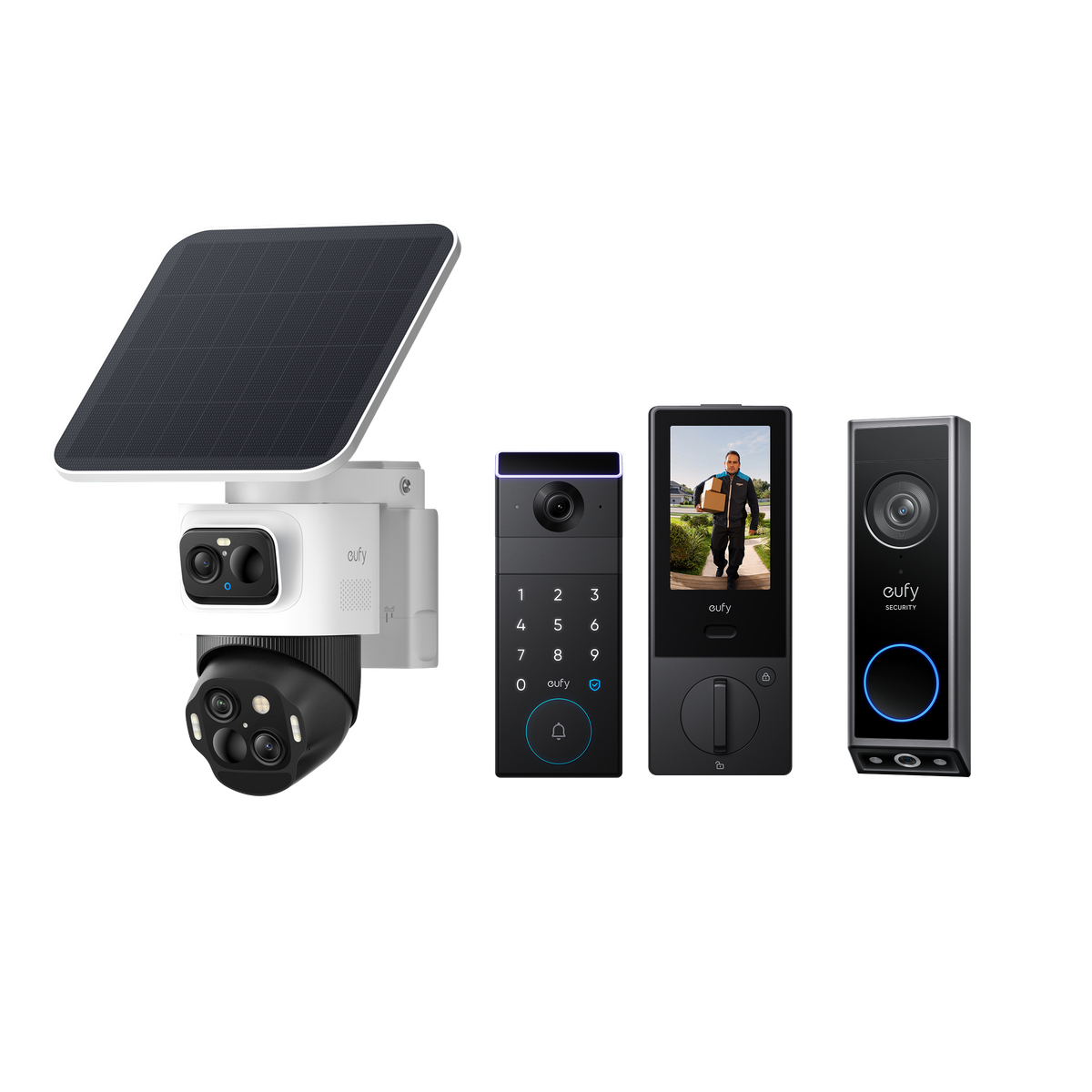 eufyCam S4 + eufy FamiLock S3 Max + Video Doorbell E340 bundle