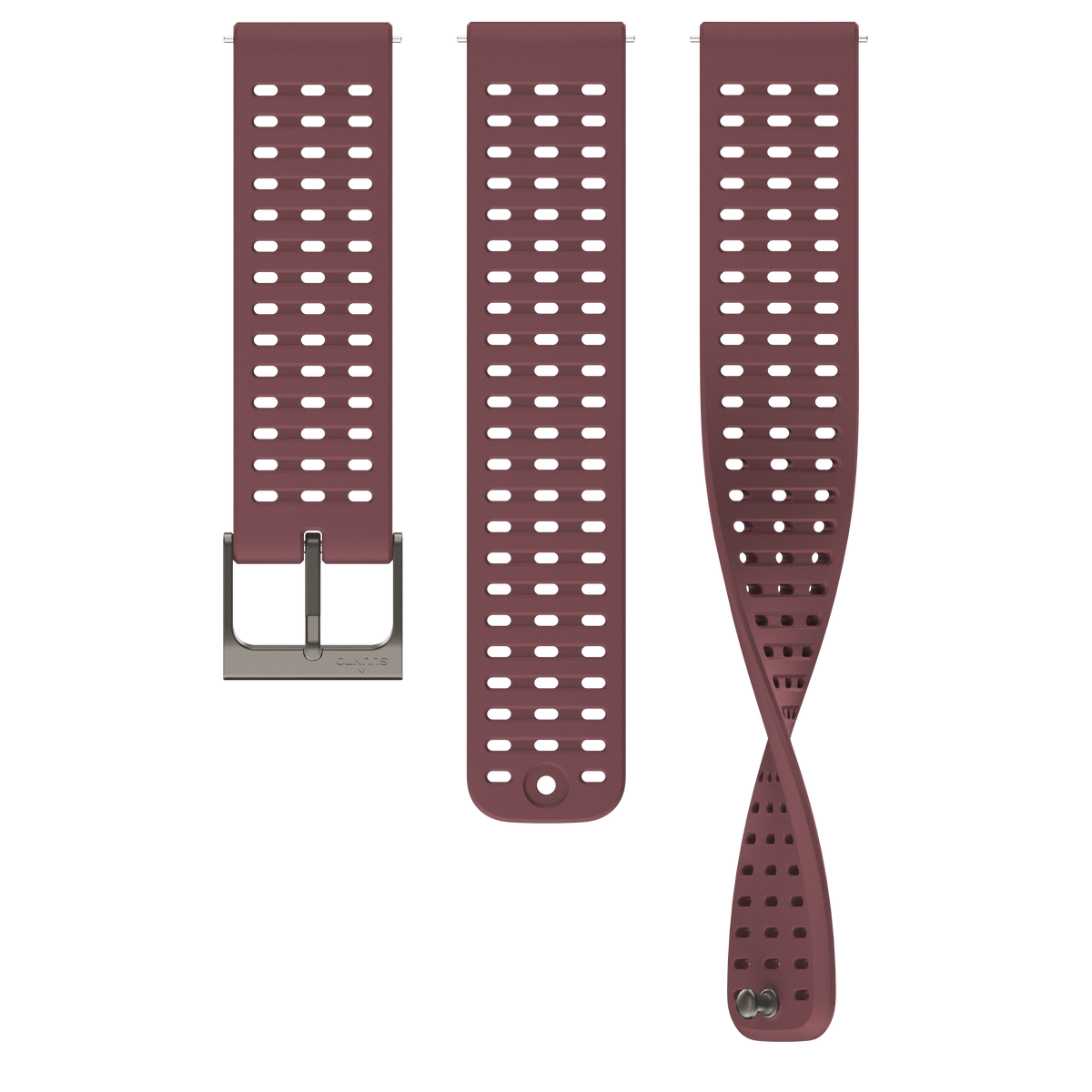 Suunto 22mm Athletic 2 Silicone Strap Dark Ruby S+M