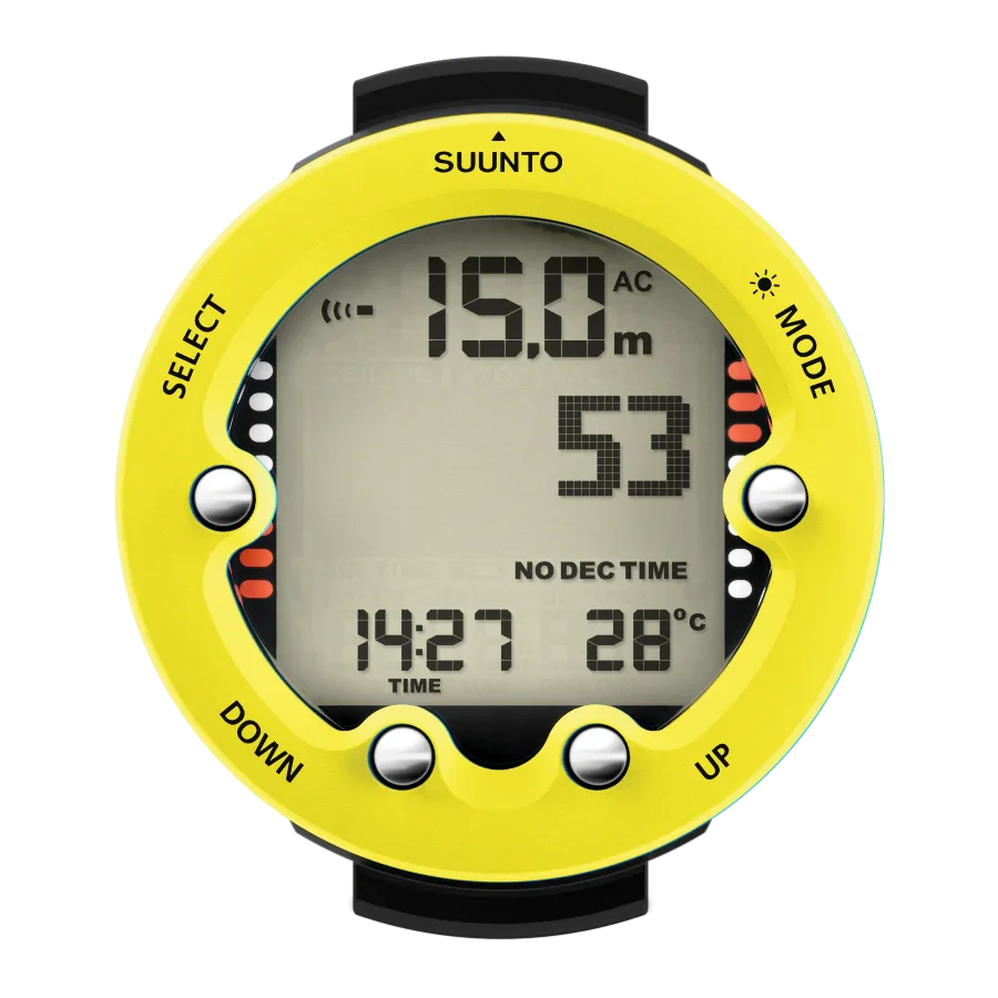 Suunto Zoop Novo Lemon Yellow - Easy-to-use big display dive computer