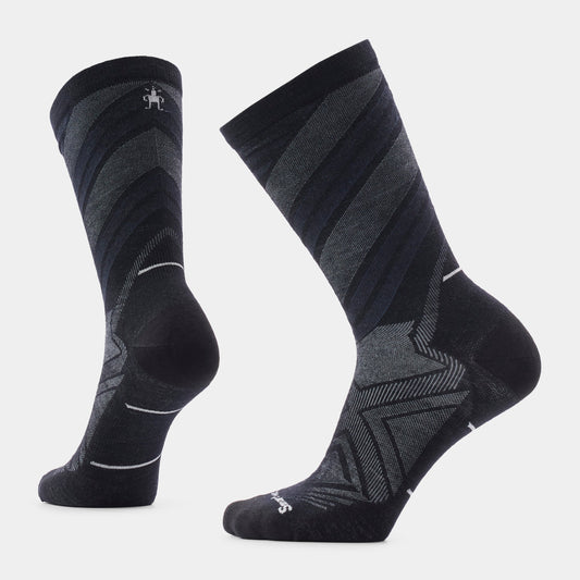 Altra Run Zero Cushion Pattern Crew Socks - Black