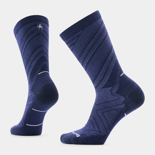 Altra Run Zero Cushion Pattern Crew Socks - Deep Navy
