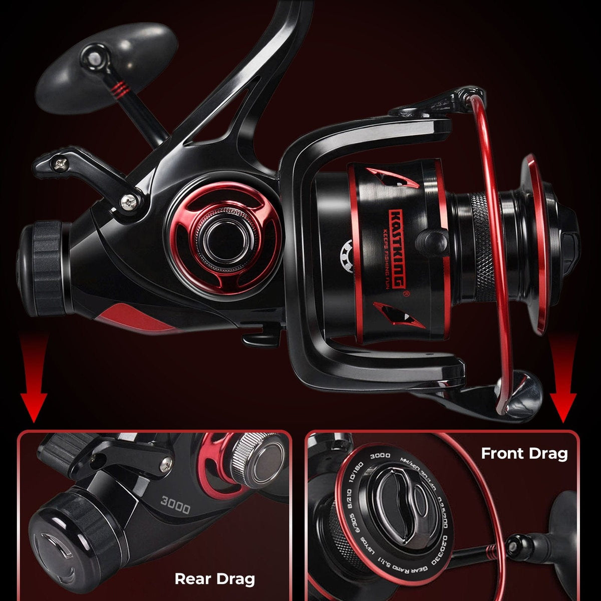 KastKing Sharky Baitfeeder III Spinning Reel product image 6