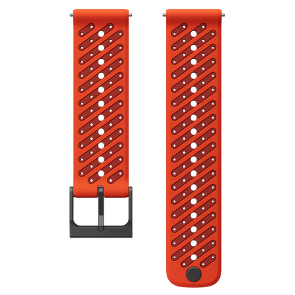 Suunto 22mm Athletic 8 Silicone Strap Coral Orange S+M