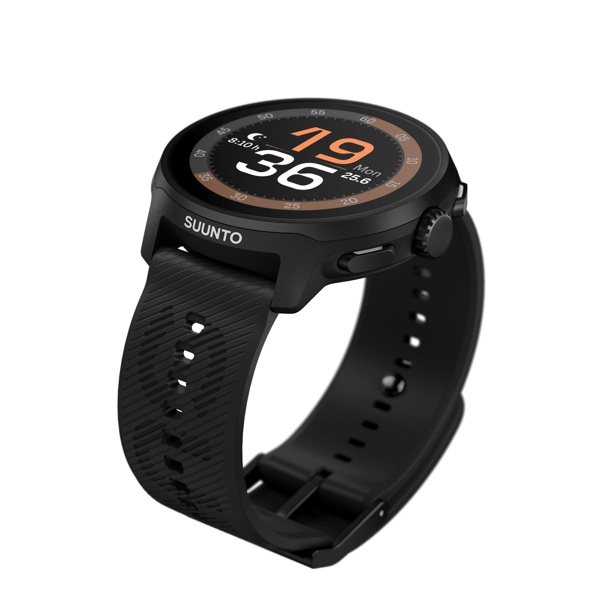 Suunto 22mm Athletic 6 Silicone Strap All Black S+M