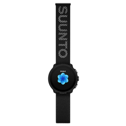 Suunto 22mm Athletic 7 Loop Textile Strap Black S/M+M/L