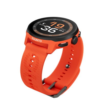 Suunto 22mm Athletic 6 Silicone Strap Coral Orange S+M