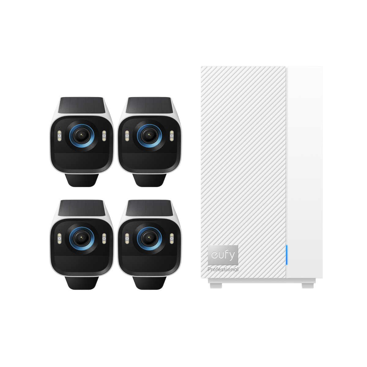 eufyCam S3 Pro Add-on Camera (4-Cam Kit) + eufy HomeBase™ Professional S1