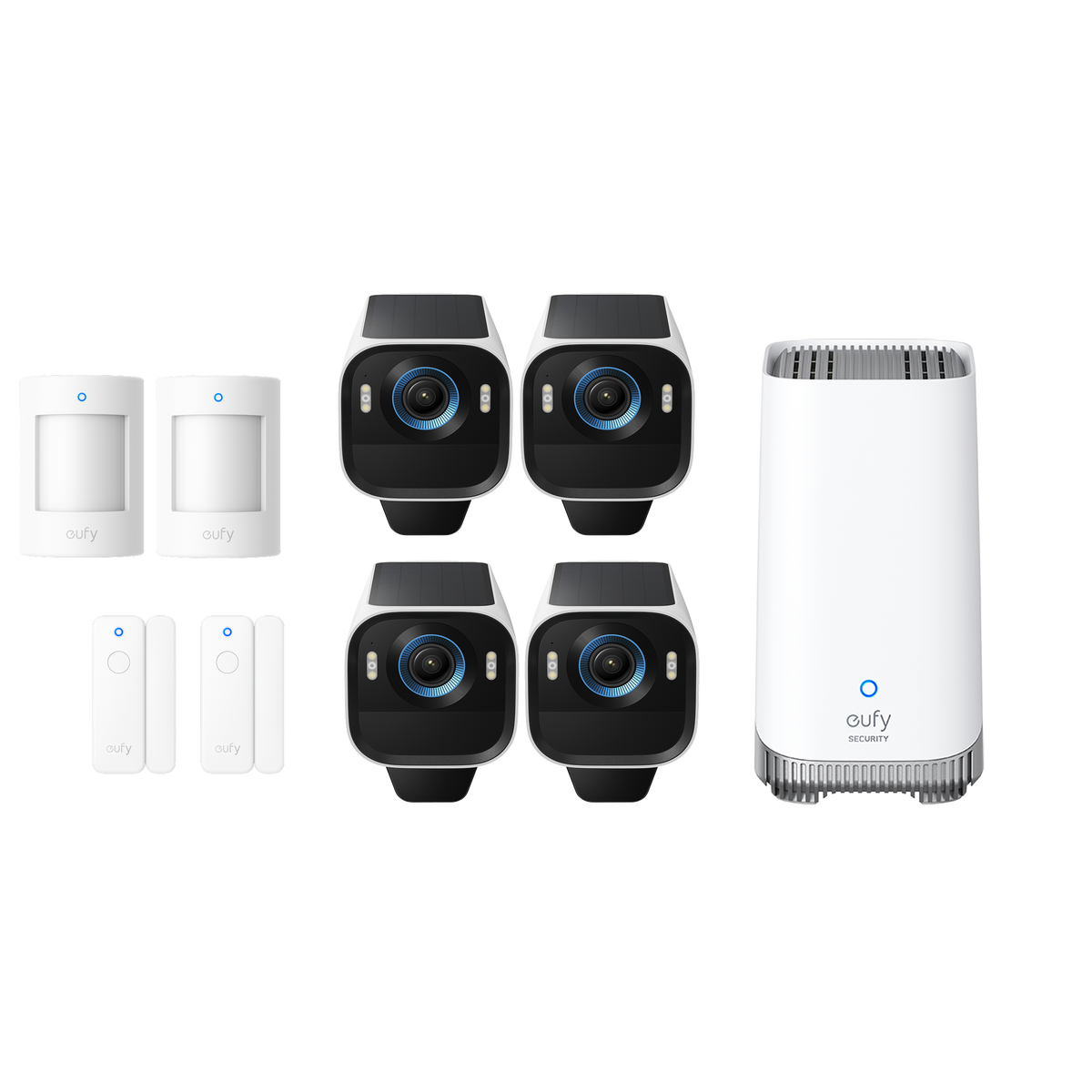 eufyCam S3 Pro (4-Cam Kit) with Alarm System + HomeBase™ S380