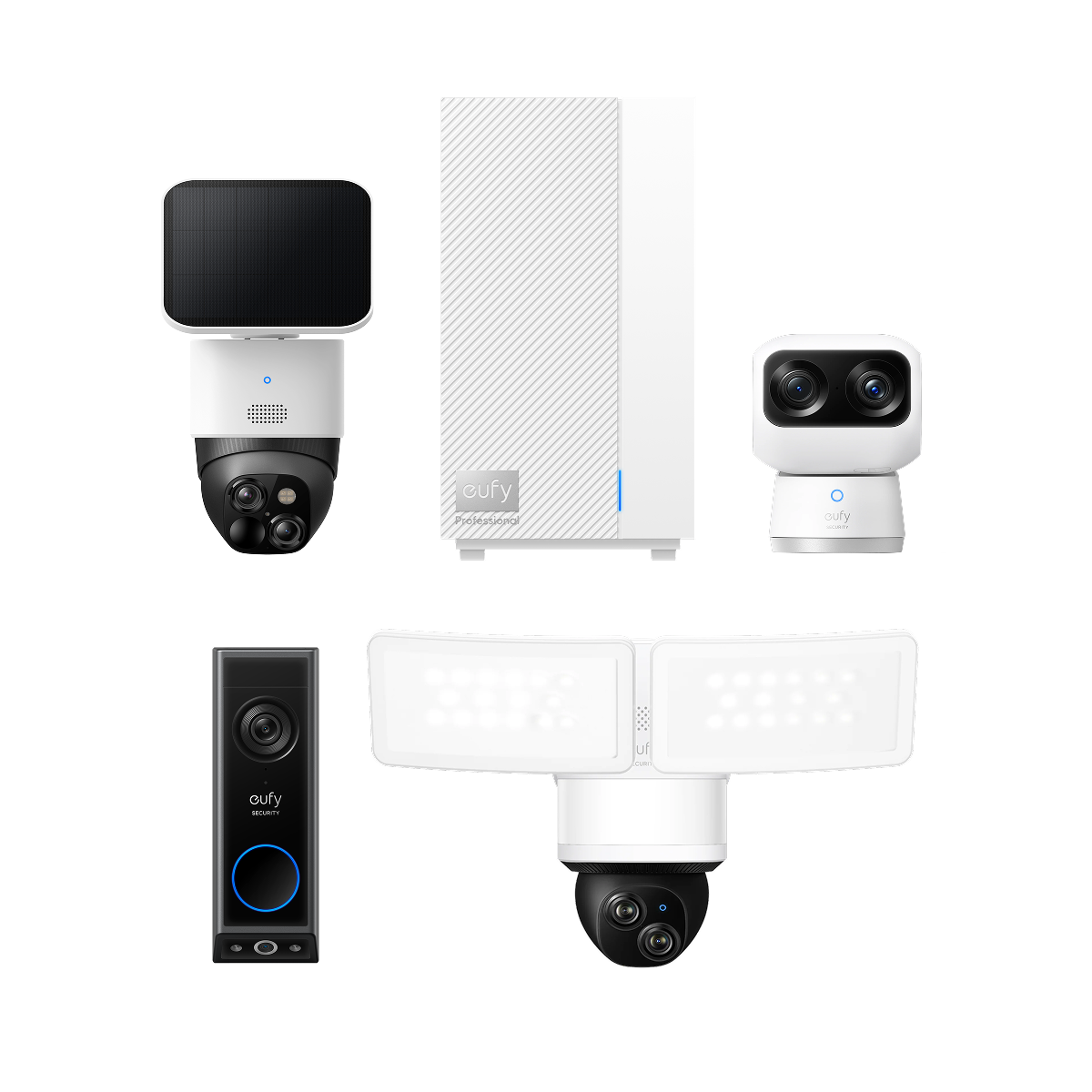 Dual Camera Bundle + HomeBase™ Professional S1 White