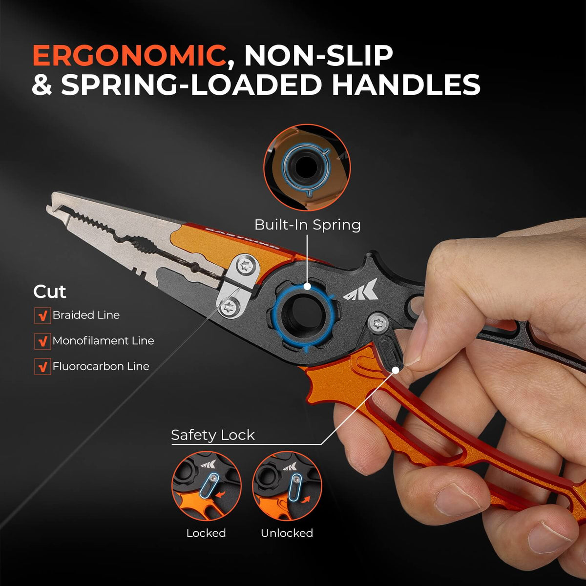 KastKing Ti-Forge Titanium Dual-Tip Jaw Pliers product image 5