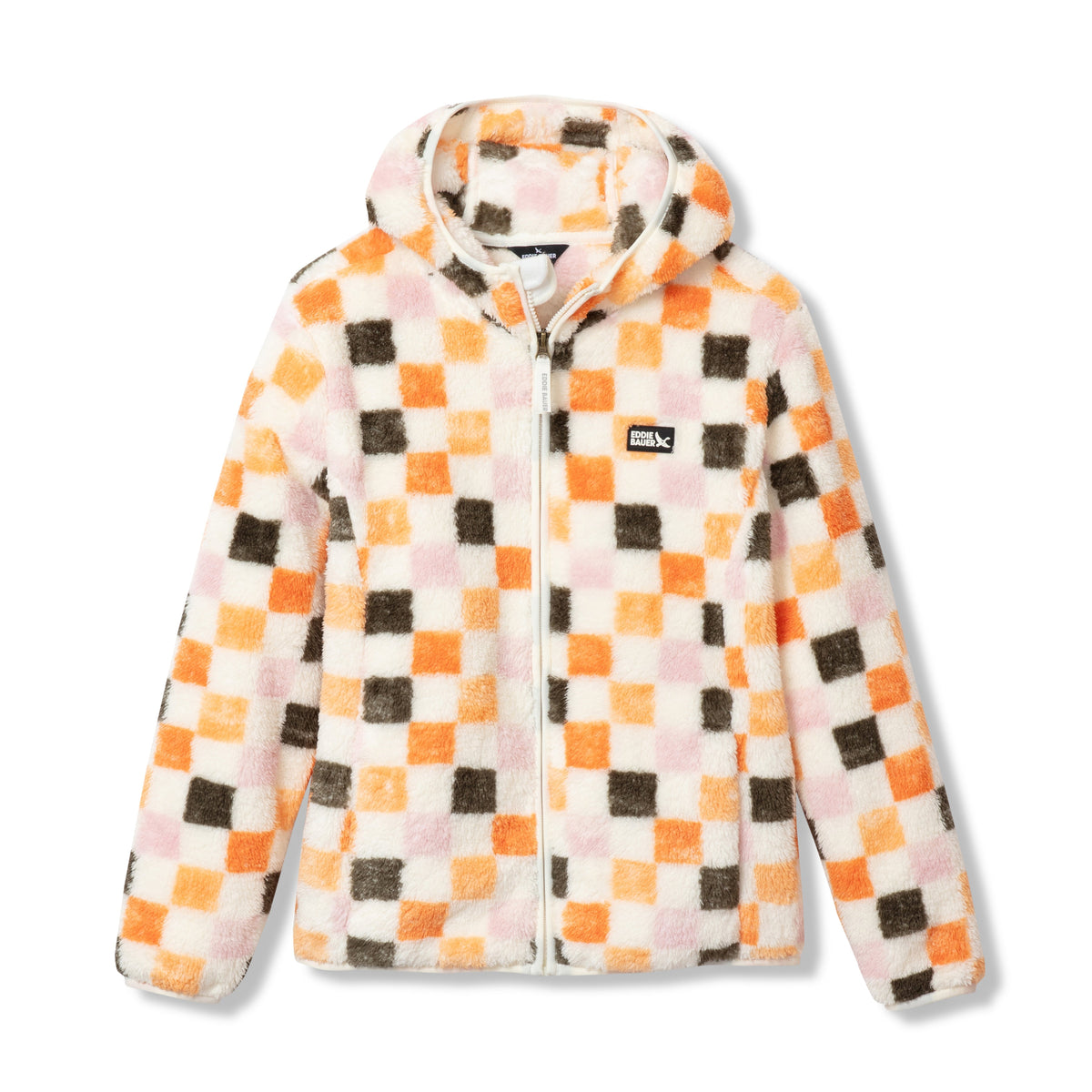 Eddie Bauer Kids Quest Fleece Plush Hooded Jacket - Print alternate view 3