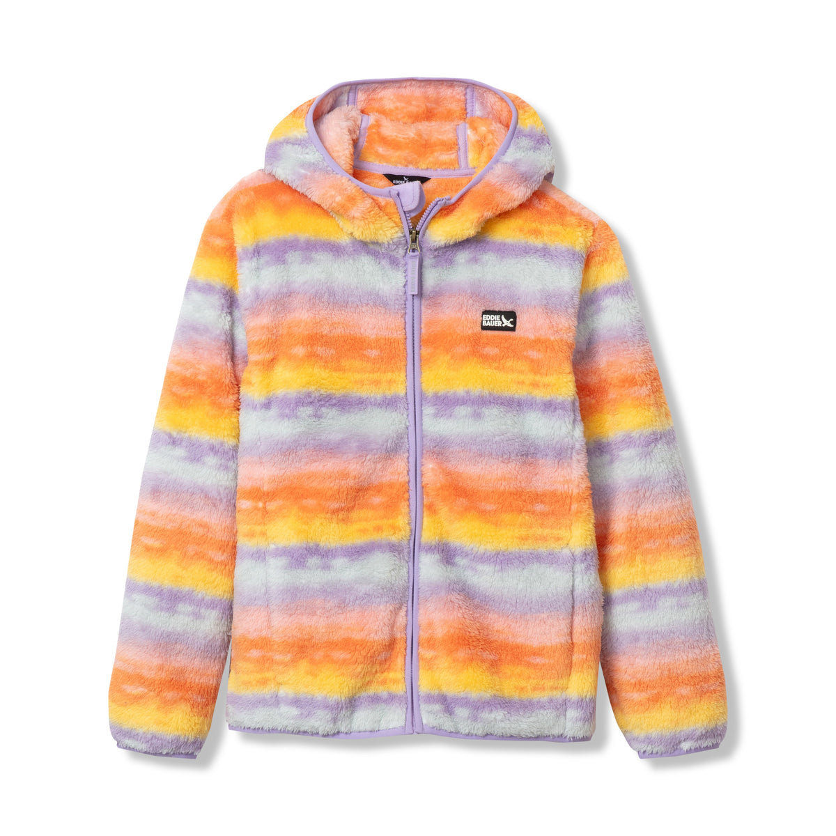 Eddie Bauer Kids Quest Fleece Plush Hooded Jacket - Print product image