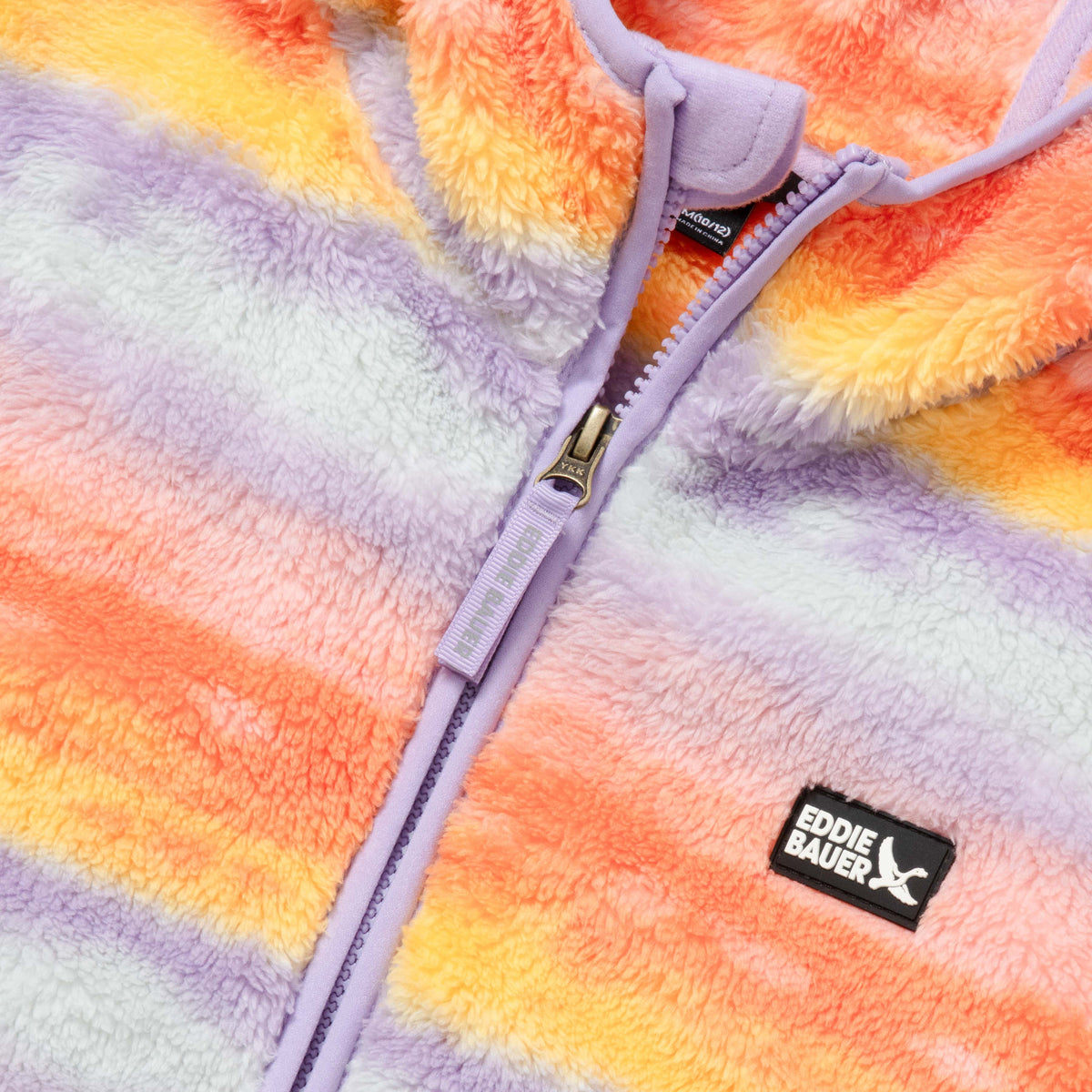 Eddie Bauer Kids Quest Fleece Plush Hooded Jacket - Print alternate view 2