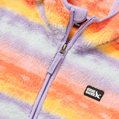 Eddie Bauer Kids Quest Fleece Plush Hooded Jacket - Print alternate view 2