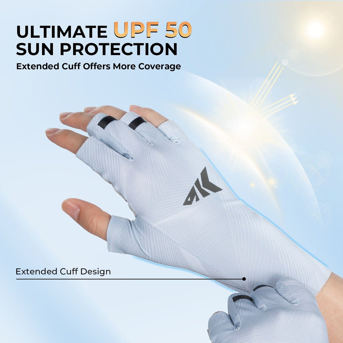 KastKing Ultimate Angler Fingerless SPF Sun Gloves product image 2