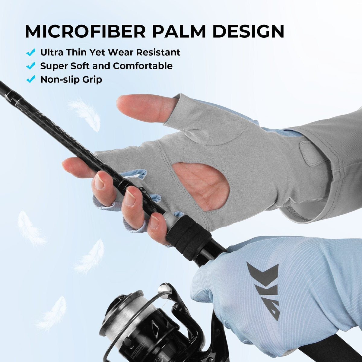 KastKing Ultimate Angler Fingerless SPF Sun Gloves product image 3