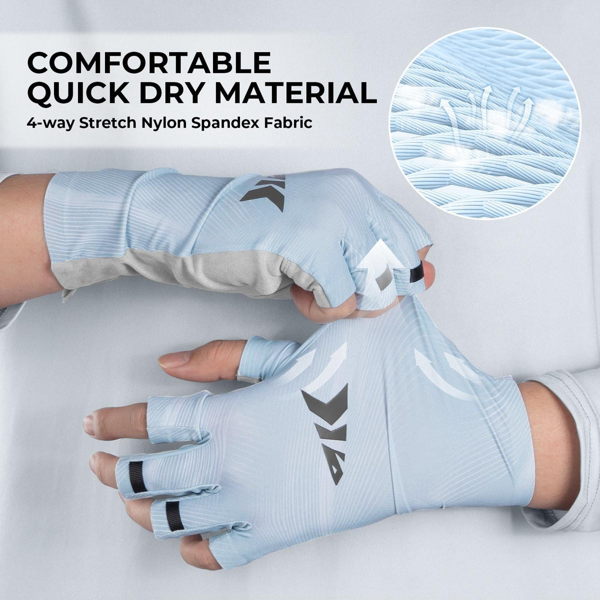 KastKing Ultimate Angler Fingerless SPF Sun Gloves product image 5