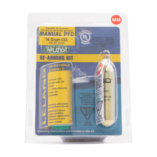 Manual PFD Belt Rearming Kit 16g by Leland, available through BOTE