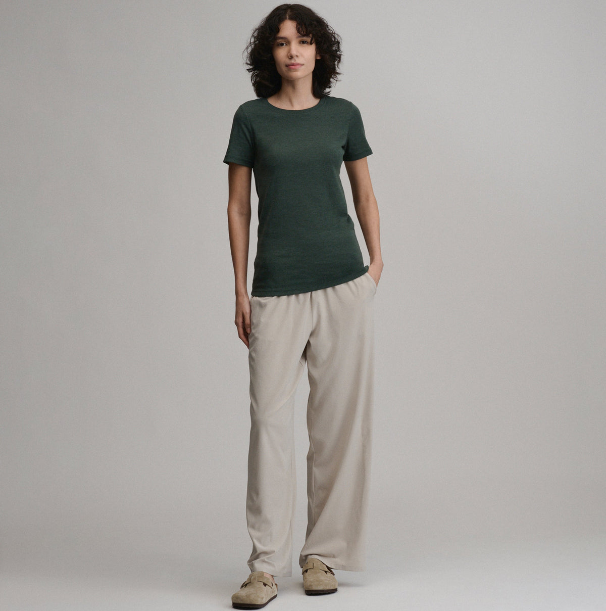 Eddie Bauer Women's Favorite Short-Sleeve Crew T-Shirt alternate view 3
