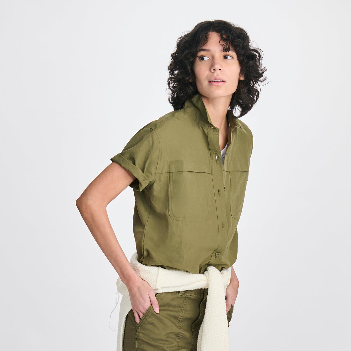 Eddie Bauer Women's Rainier Short-Sleeve Ripstop Shirt alternate view 4