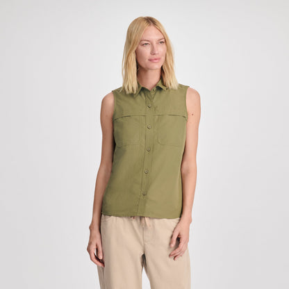 Eddie Bauer Women's Rainier Ripstop Sleeveless Shirt alternate view 5