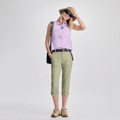 Eddie Bauer Women's Rainier Ripstop Sleeveless Shirt alternate view 2