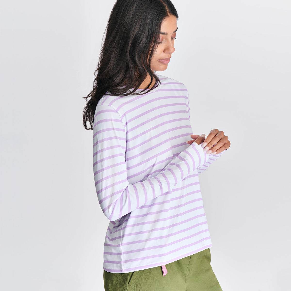 Eddie Bauer Women's Sundrift UPF Striped Shirt alternate view 2