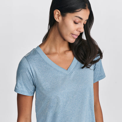 Eddie Bauer Women's Surreal Travel V-Neck T-Shirt alternate view 2
