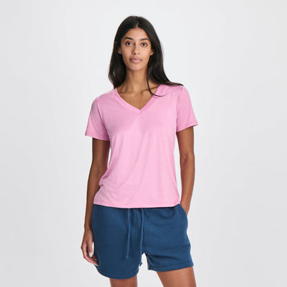 Eddie Bauer Women's Surreal Travel V-Neck T-Shirt alternate view 5