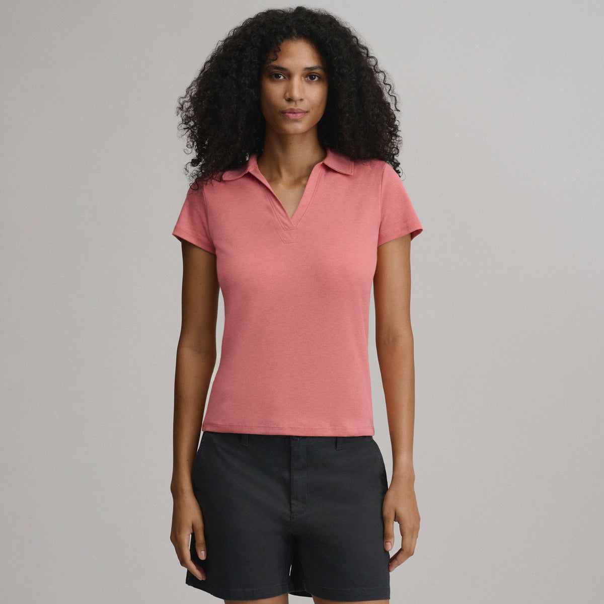 Eddie Bauer Women's Everyday Short Sleeve Collared Split Neck product image