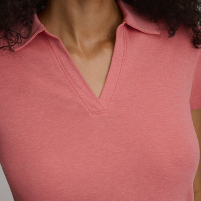 Eddie Bauer Women's Everyday Short Sleeve Collared Split Neck alternate view 2