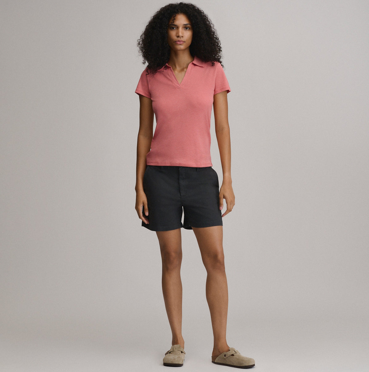 Eddie Bauer Women's Everyday Short Sleeve Collared Split Neck alternate view 3