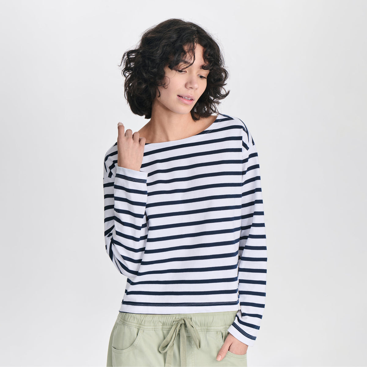 Eddie Bauer Women's Sailor Bateau Neck T-Shirt alternate view 2