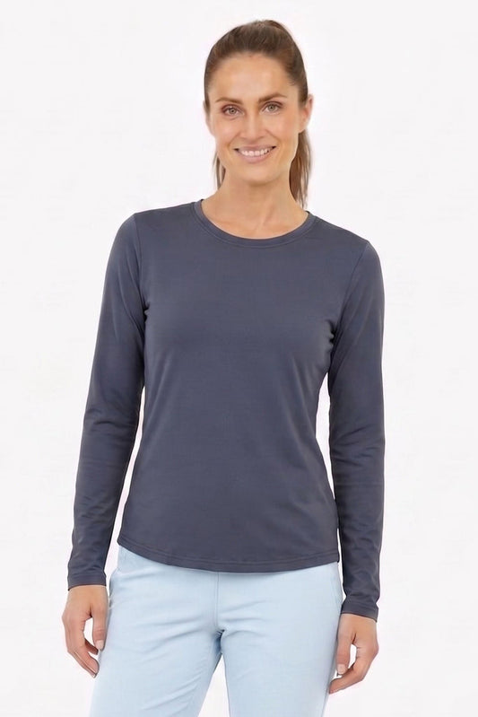 Women's Aeris DriComfort Long Sleeve Tee - Arctic Blue by Fieldsheer
