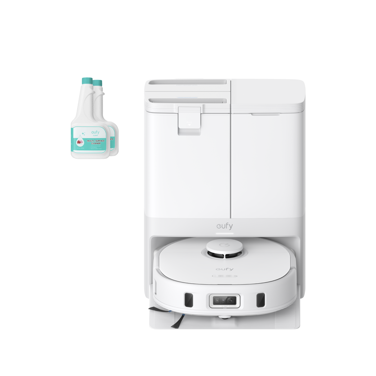 eufy X10 Pro Omni White+ 2 Bottles of eufy Floor Cleaning Solution