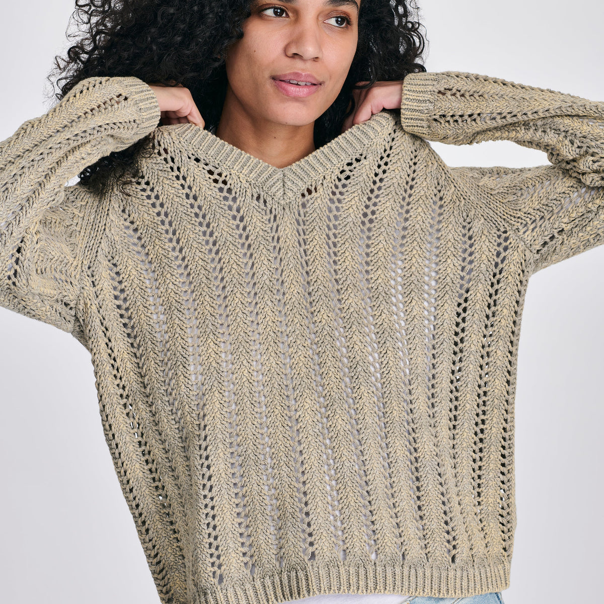 Eddie Bauer Women's Pointelle Pullover alternate view 2
