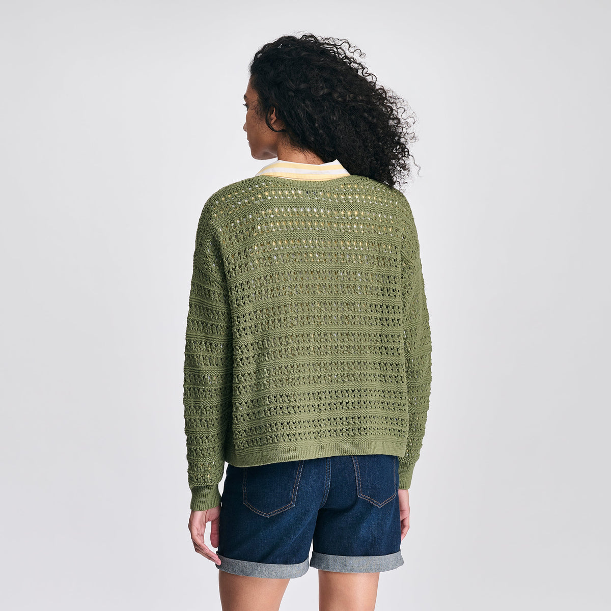 Eddie Bauer Women's Open Stitch Cardigan alternate view 4